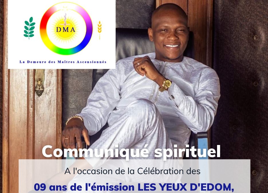 Grande conférence spirituelle inédite à la DMA le 27 août 2022